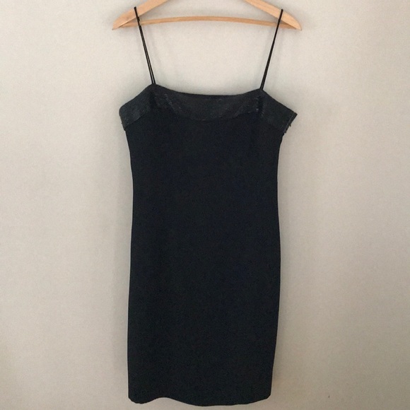 NWOT Jones NY Black Beaded Dress - Picture 5 of 5